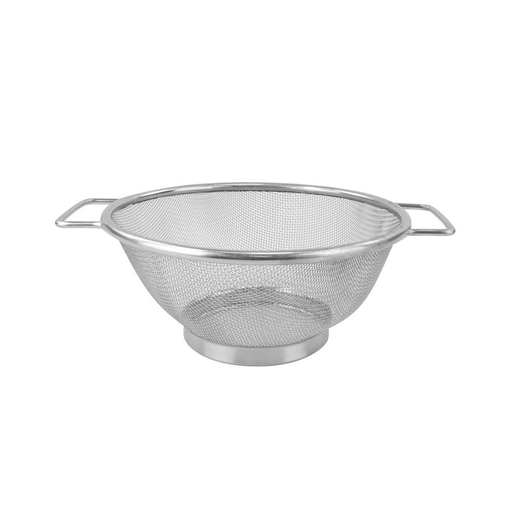 Kitchen Stainless Steel Perforated Fruit Vegetable Drain Storage Colander Basket