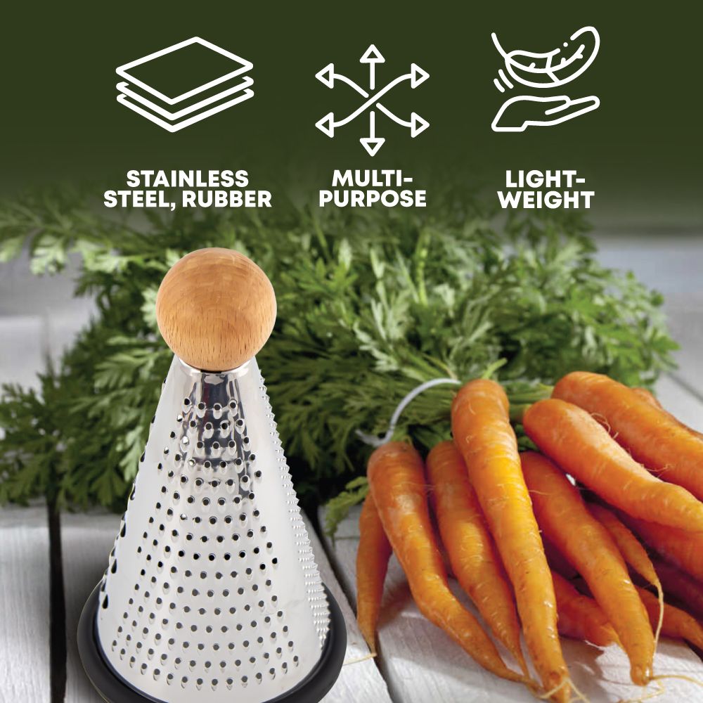 Stainless Steel 3 Sides Chopping Vegetables Garlic Grinder Kitchen Box Grater