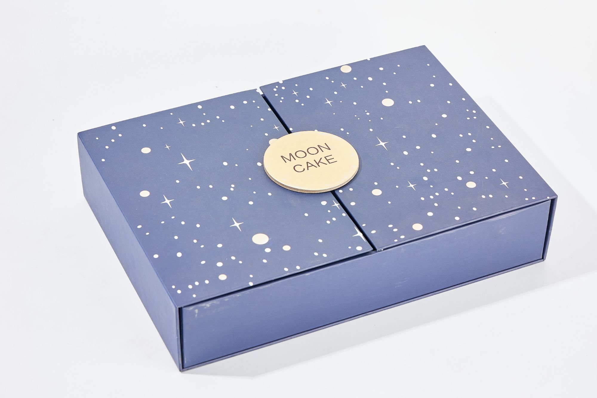 Food grade double door luxury gift box for moon cake paper packaging box