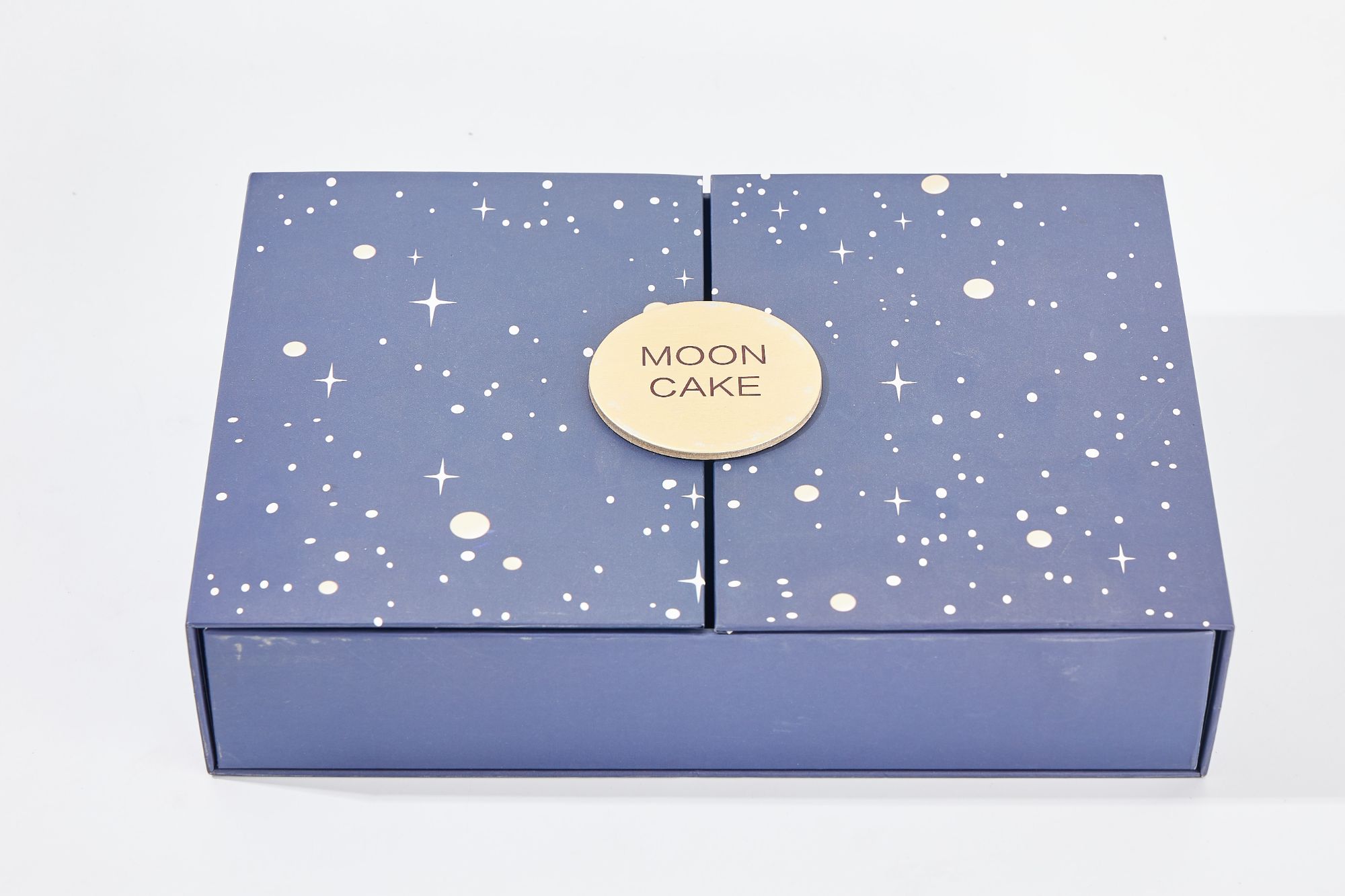 Food grade double door luxury gift box for moon cake paper packaging box