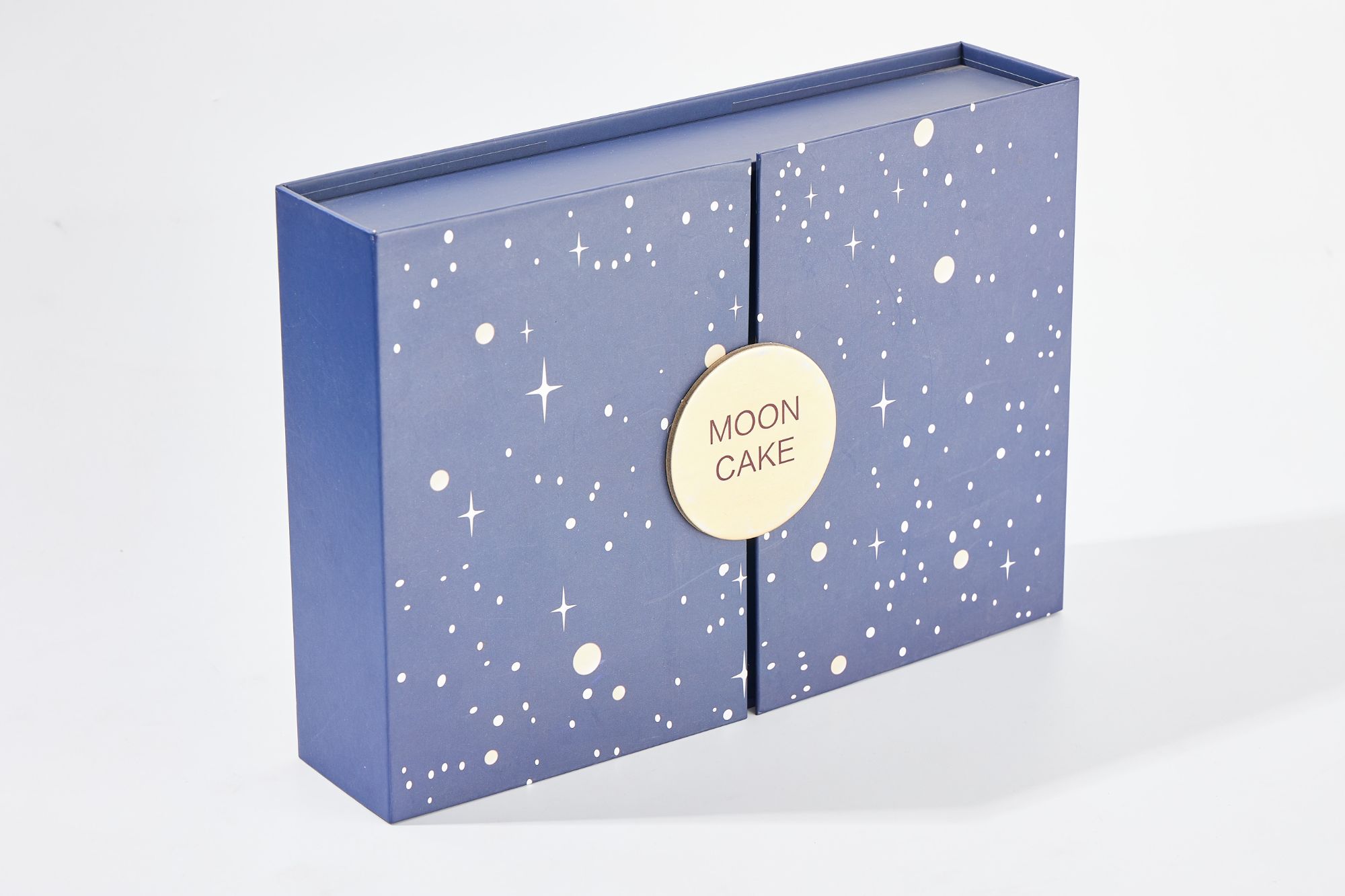 Food grade double door luxury gift box for moon cake paper packaging box