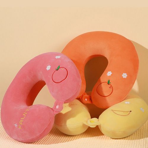 Macarons Color Neck Support Comfort Travel Memory Foam Pillow For Long Sleep