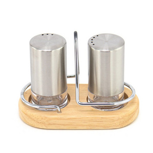 Restaurant Kitchen Rotating Spice Bottle Steel Pepper And Salt Shaker