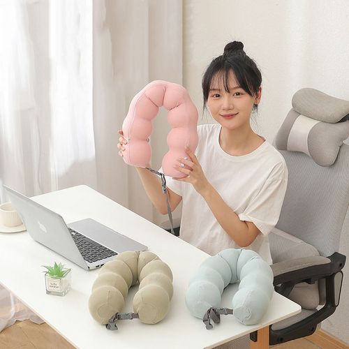 Personalized Adjustable Long Gourd Travel Neck and Lumbar Support Pillow