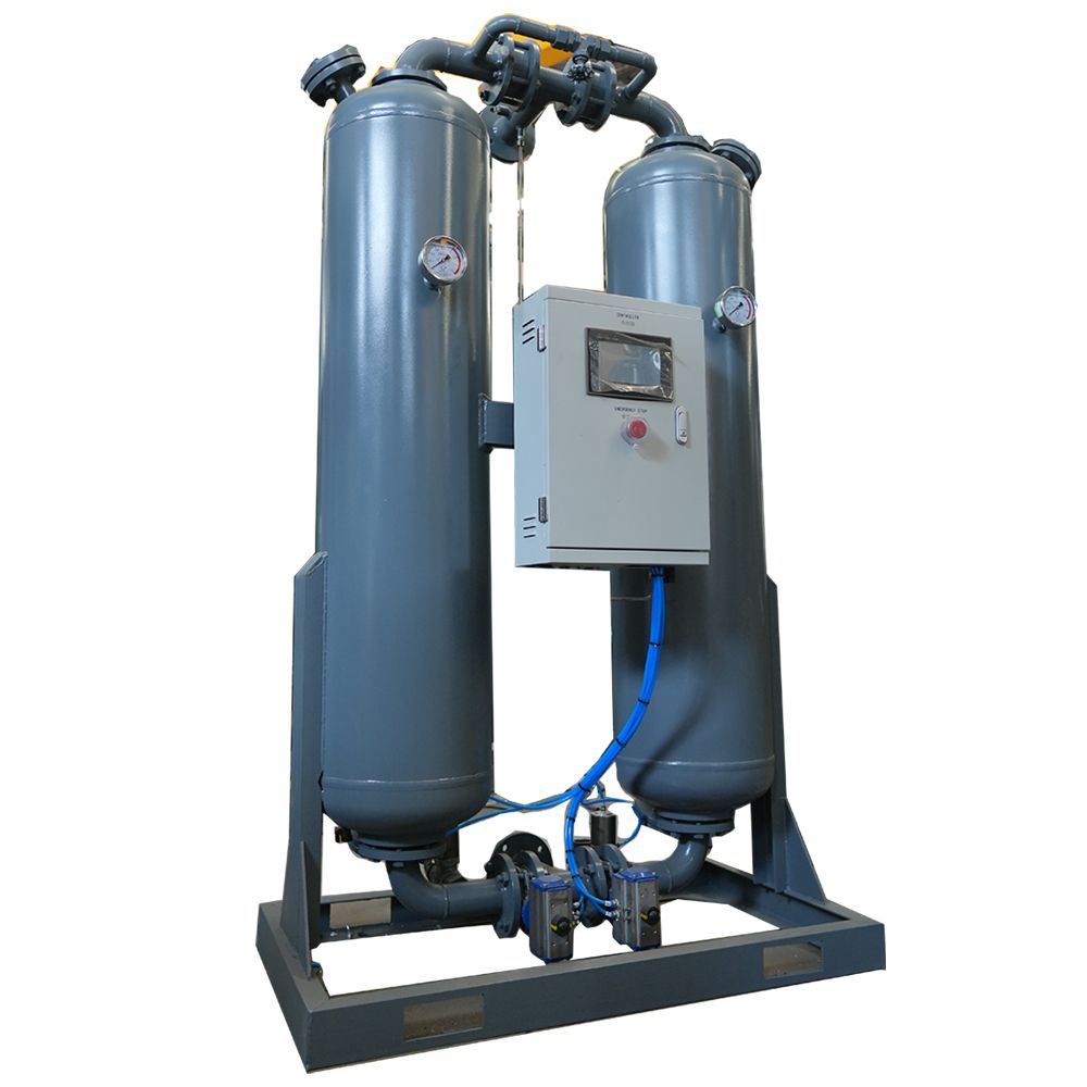 Heatless regeneration desiccant air dryer for air compressor