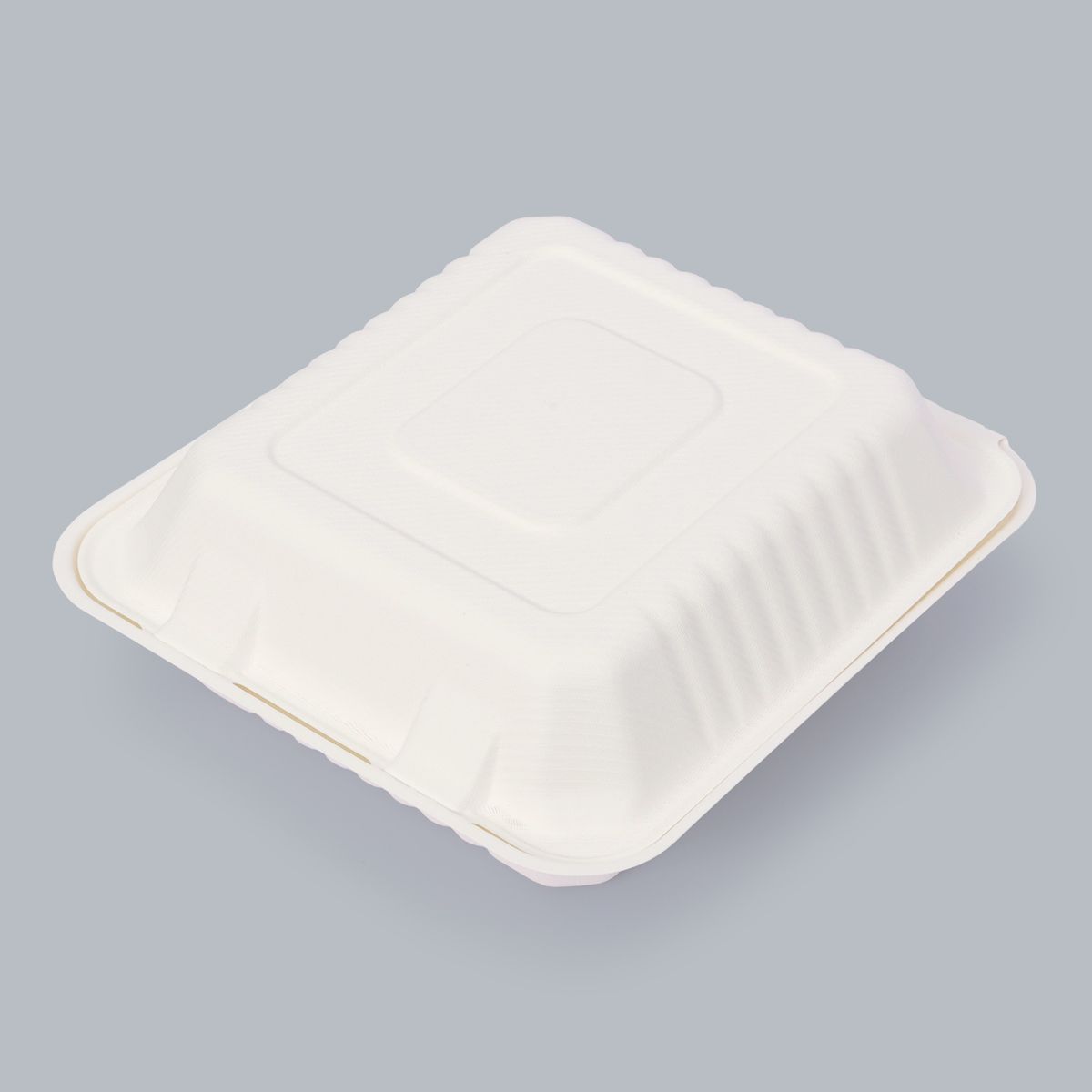 Disposable Tableware 8×8 Inch Flip-top Meal Box Factory Price Wholesale Food Packaging