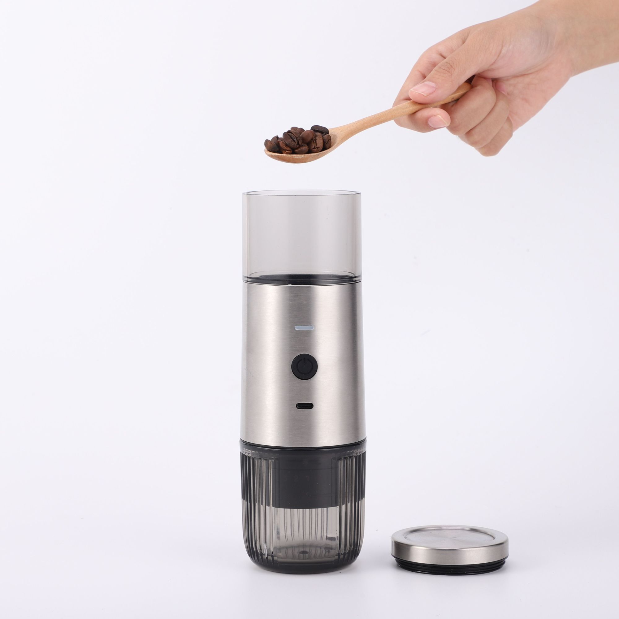 Portable Stainless Steel Electric Coffee Bean Grinder Machine