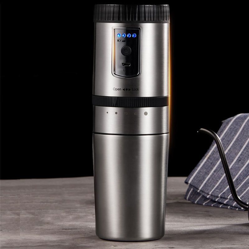 Portable Electric Spice Machine Stainless Steel Burr Coffee Bean Grinder