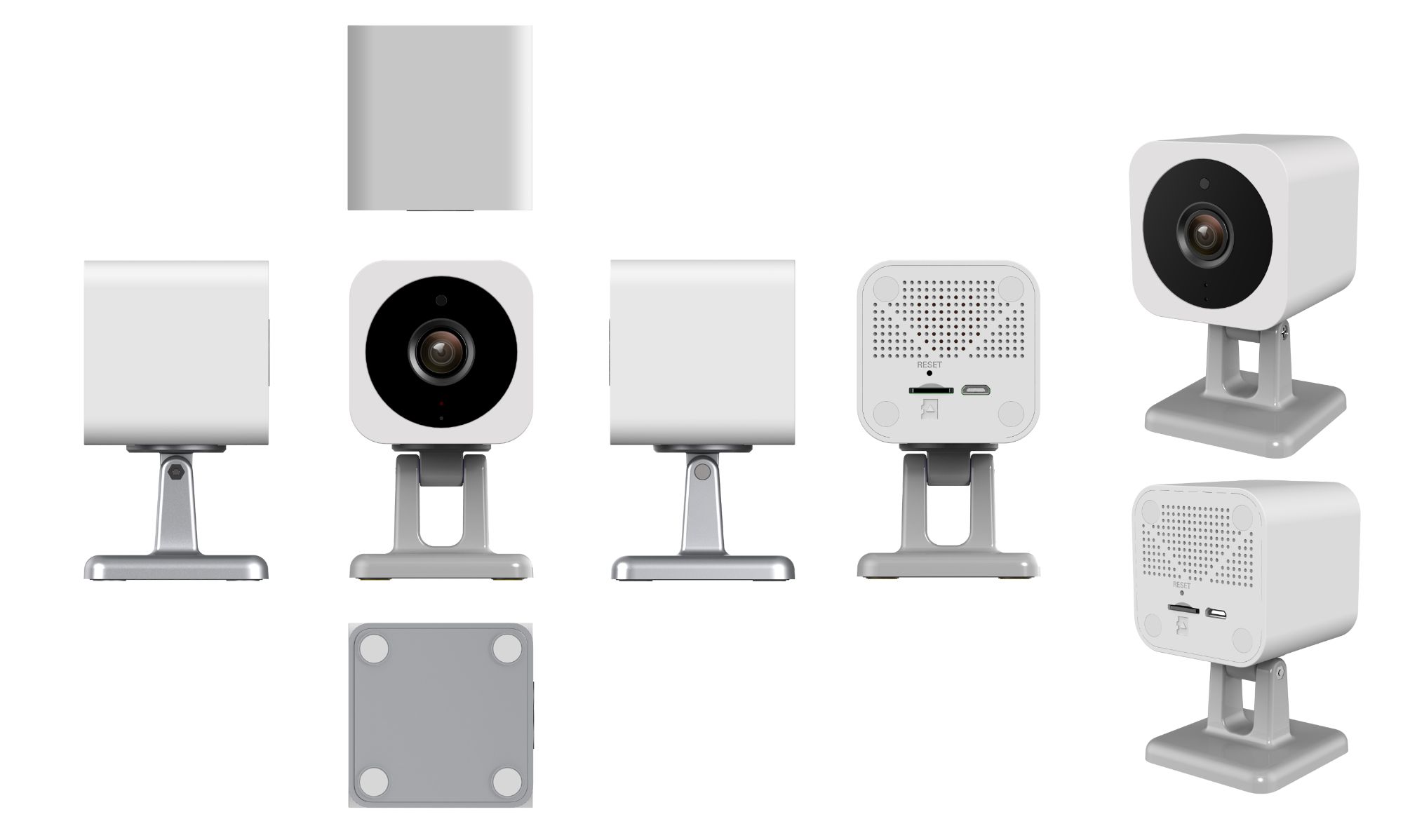 small Tuya home camera WiFi Smart indoor security home camera 2mp 1080p