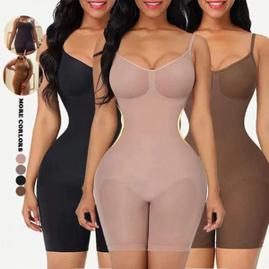 Women Seamless Bodysuit Shapers Abdominal Tummy Control Slimming Shapewear