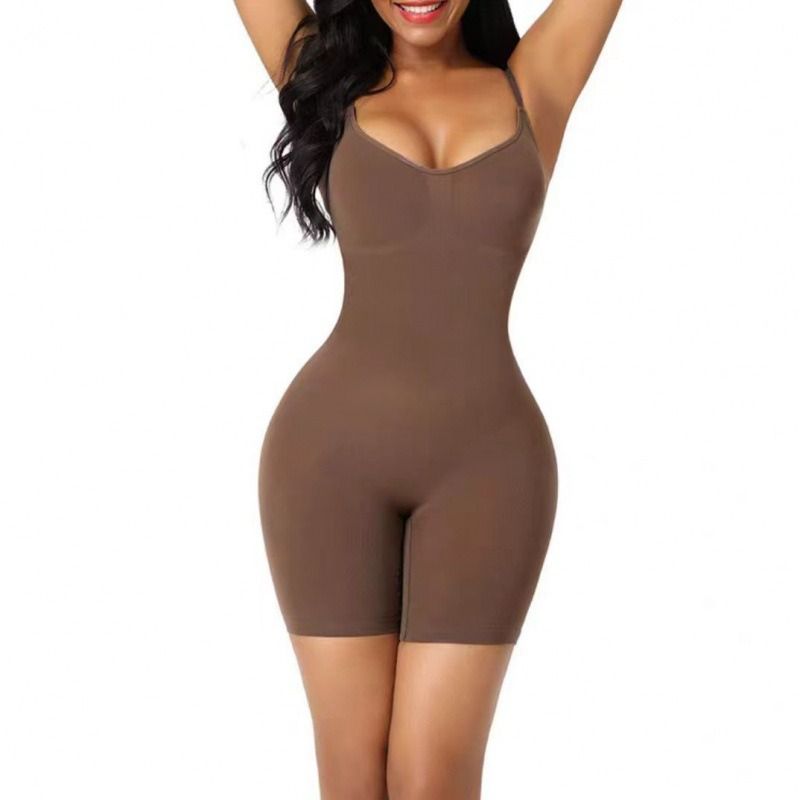 Women Seamless Bodysuit Shapers Abdominal Tummy Control Slimming Shapewear