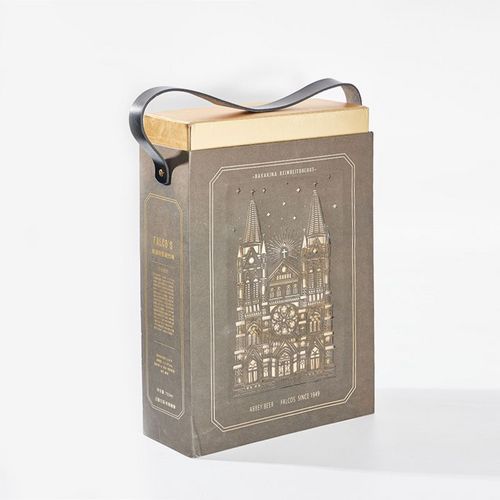 Luxury design printed drawer sliding custom whisky packaging with built-in light beer gift box