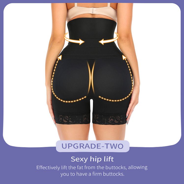 Tummy Control High Waist Bandage Belt Shaper Shorts Body Shapewear