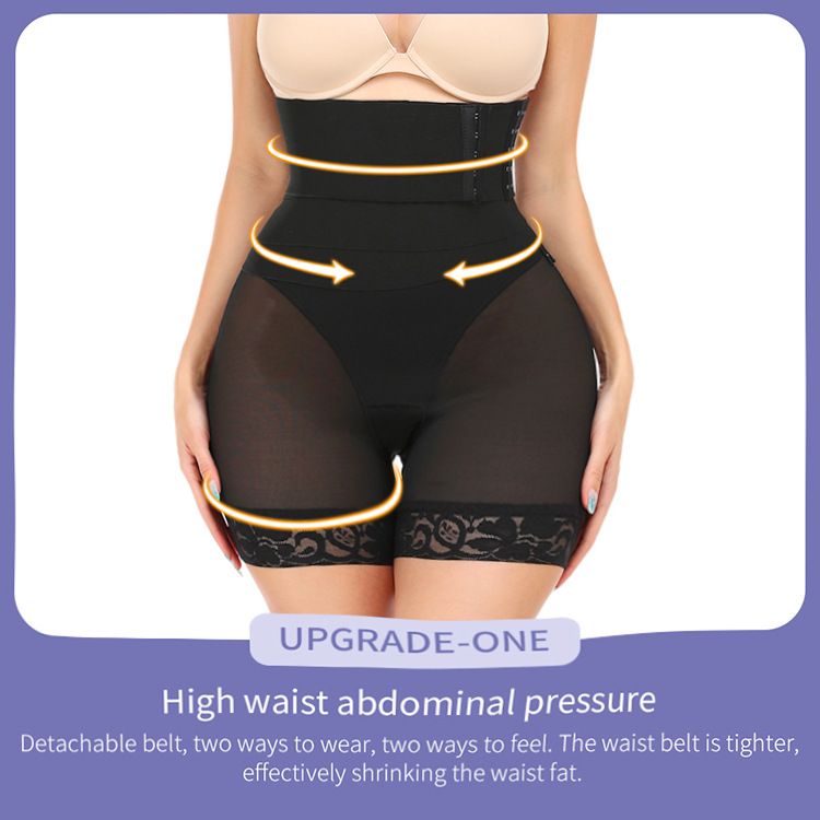 Tummy Control High Waist Bandage Belt Shaper Shorts Body Shapewear