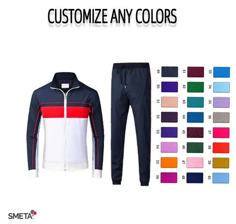 High quality polyester tracksuits breathable custom sports tracksuits for men