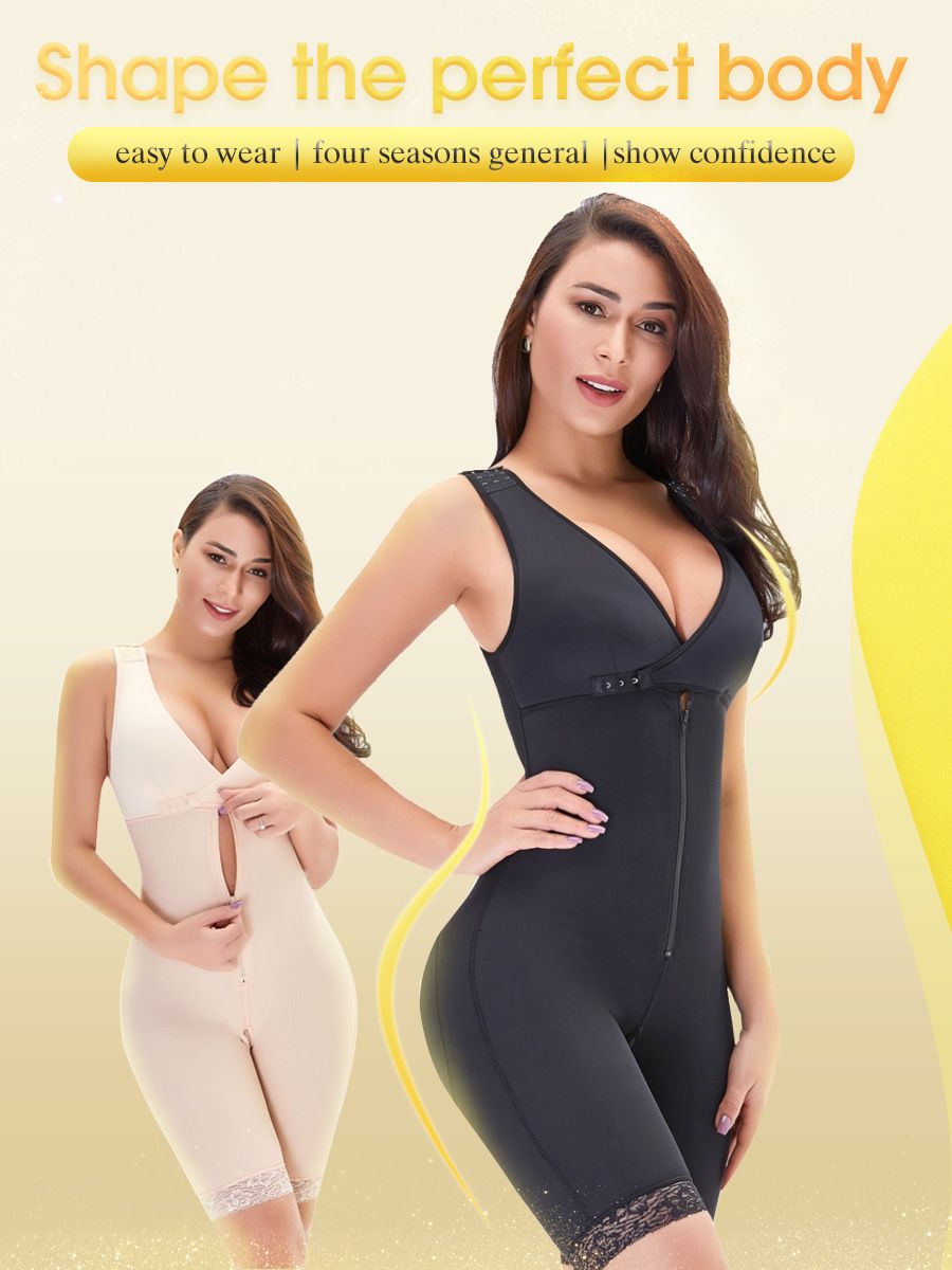 Chest Butt Lifter Tummy Control Plus Size Women Bodysuit Body Shapewear