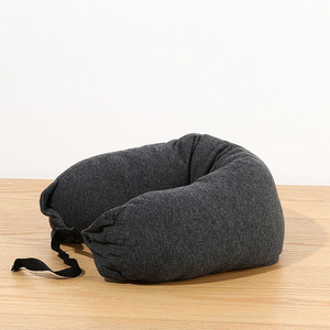 High-Rebound Latex Foam Scraps And Cotton Jersey Fabric Neck Pillow For Travel