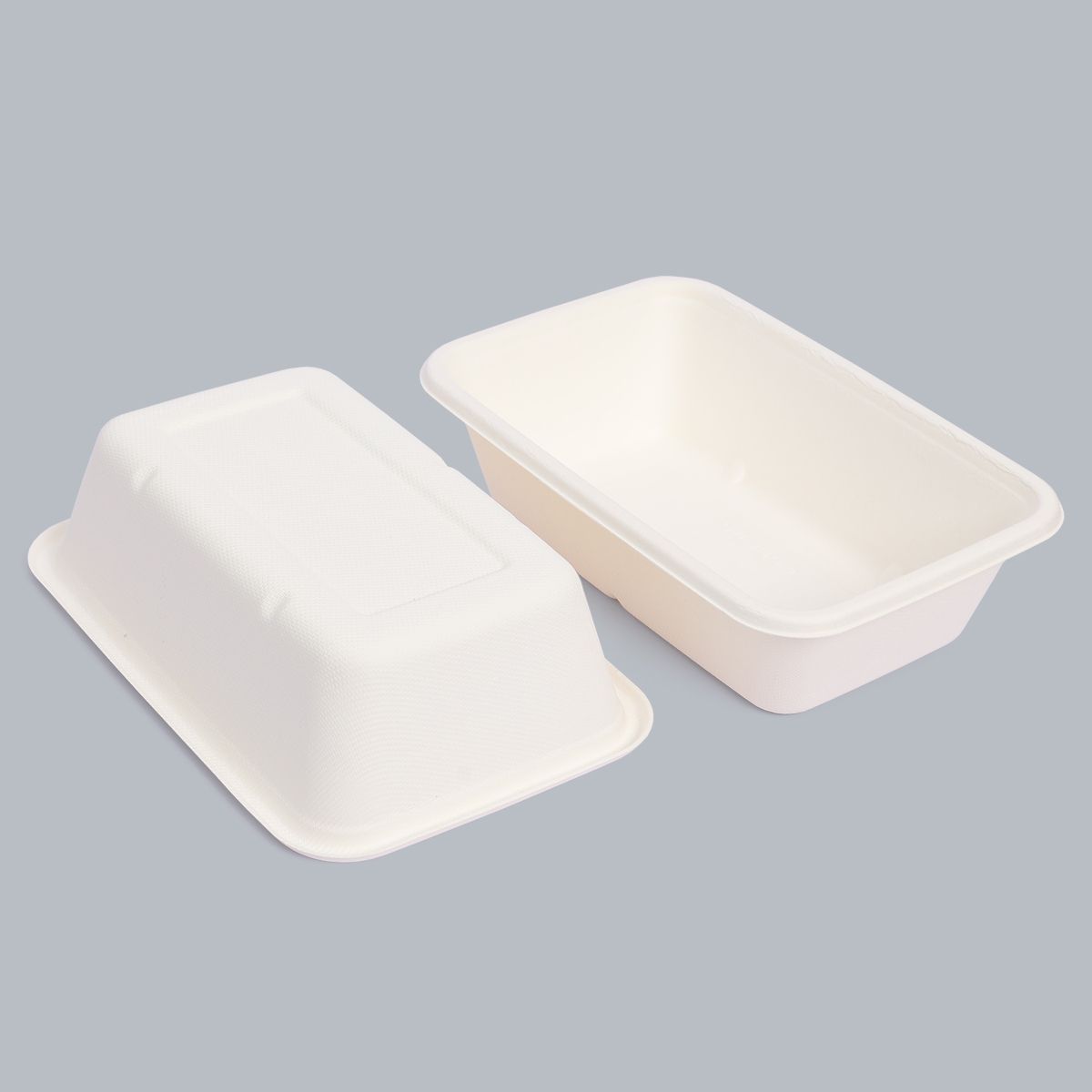 Disposable Tableware 850ml Square Meal Box Biodegradable Tableware Environmentally Friendly Customizable