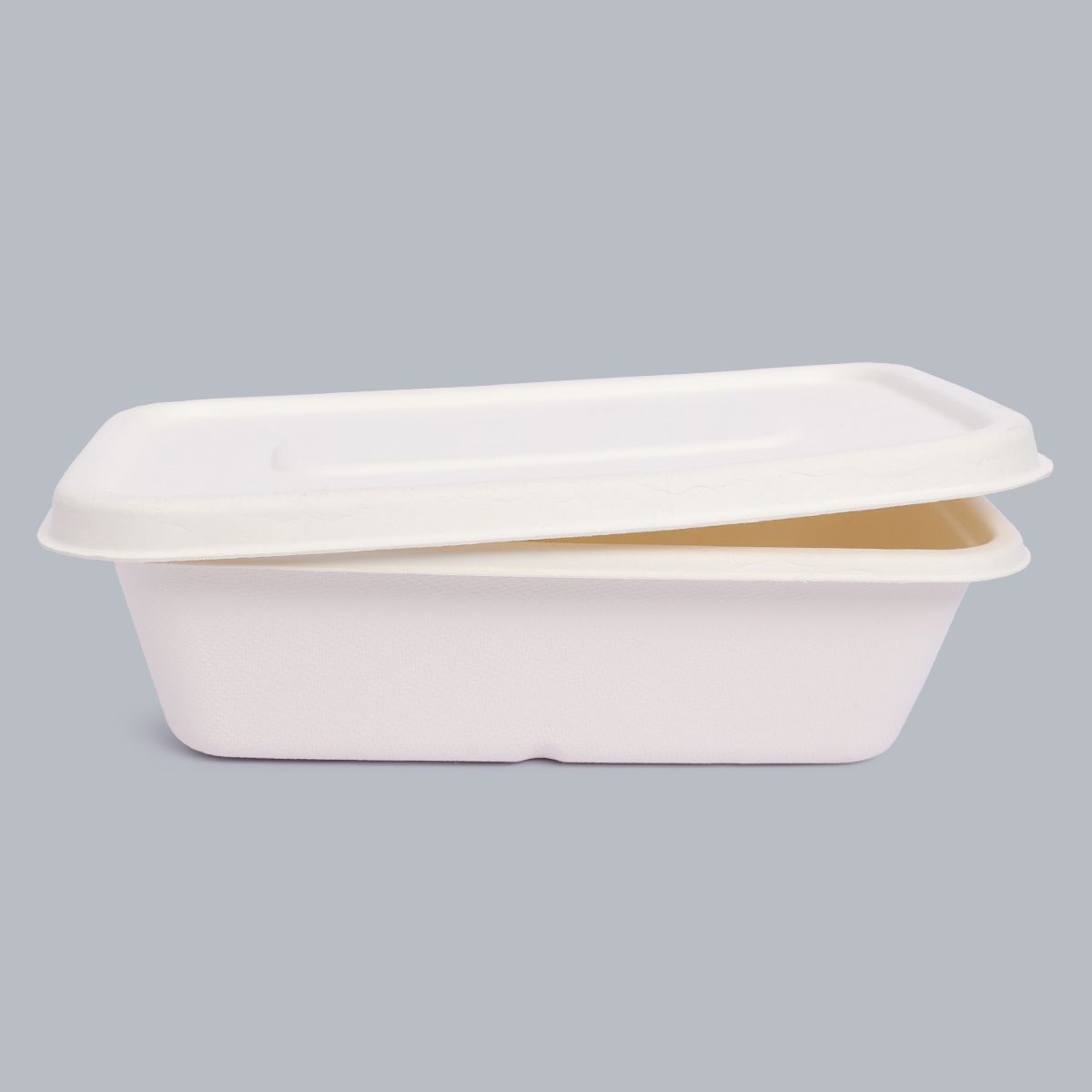 Disposable Tableware 850ml Square Meal Box Biodegradable Tableware Environmentally Friendly Customizable