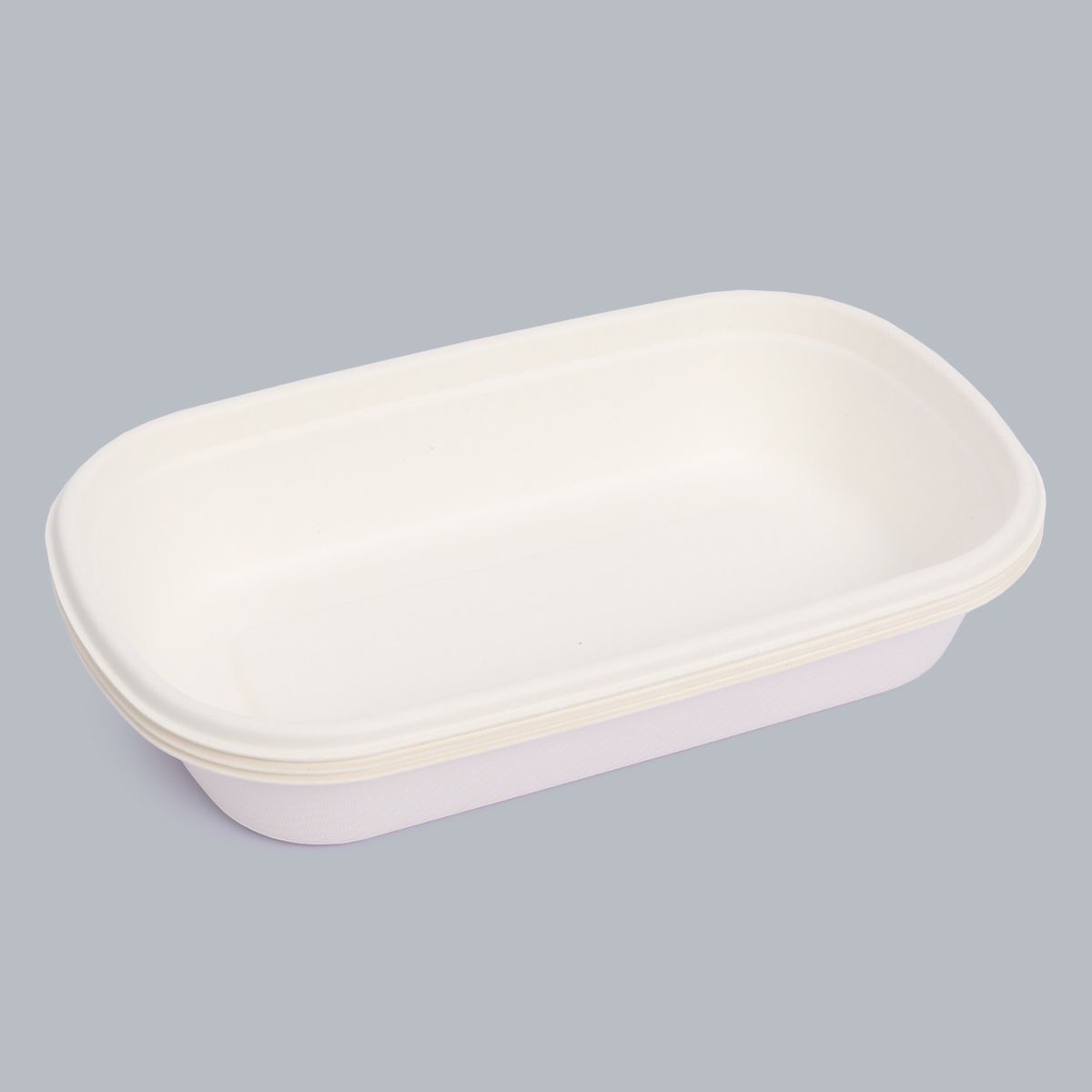 Disposable Tableware 500ml Square Meal Box Recyclable Degradable Takeaway Box Lunch Box customizable