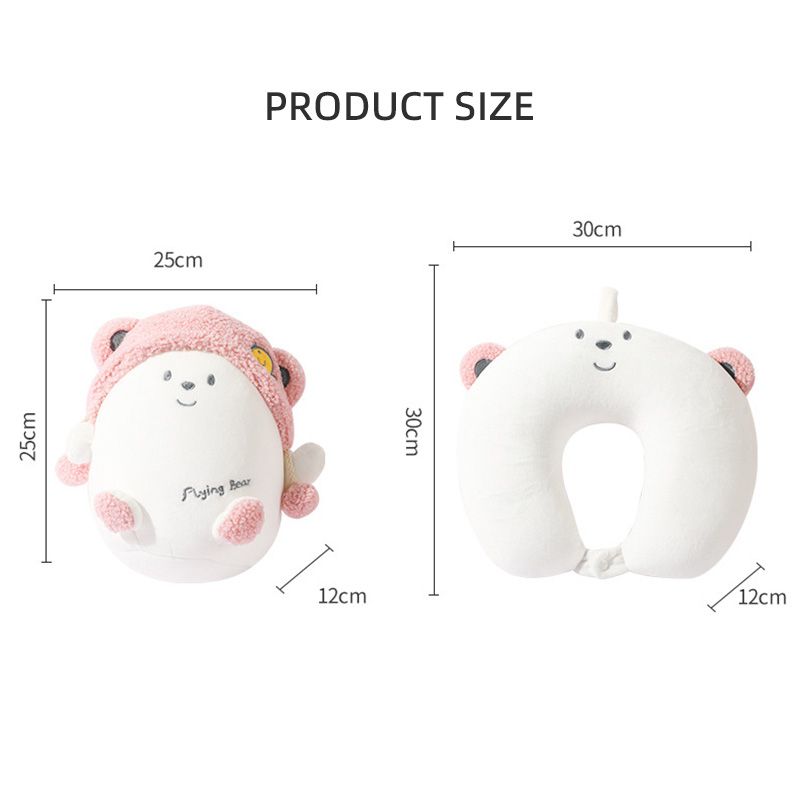 Creative Figurines Bear Couple Ice Cream Color Microbeads 2 In 1 Pillow