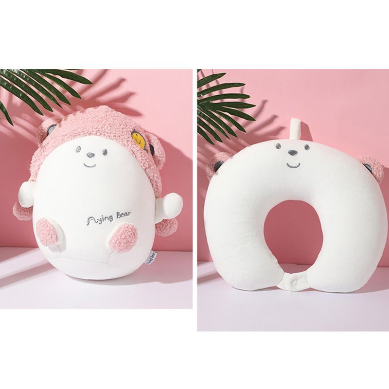 Creative Figurines Bear Couple Ice Cream Color Microbeads 2 In 1 Pillow