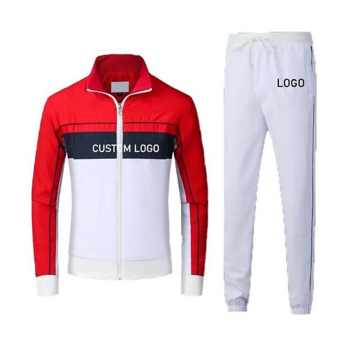 High quality full zip up polyester tracksuits breathable custom tracksuits for men