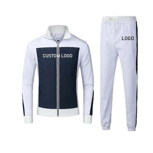 High quality full zip up tracksuit set breathable custom tracksuits for men