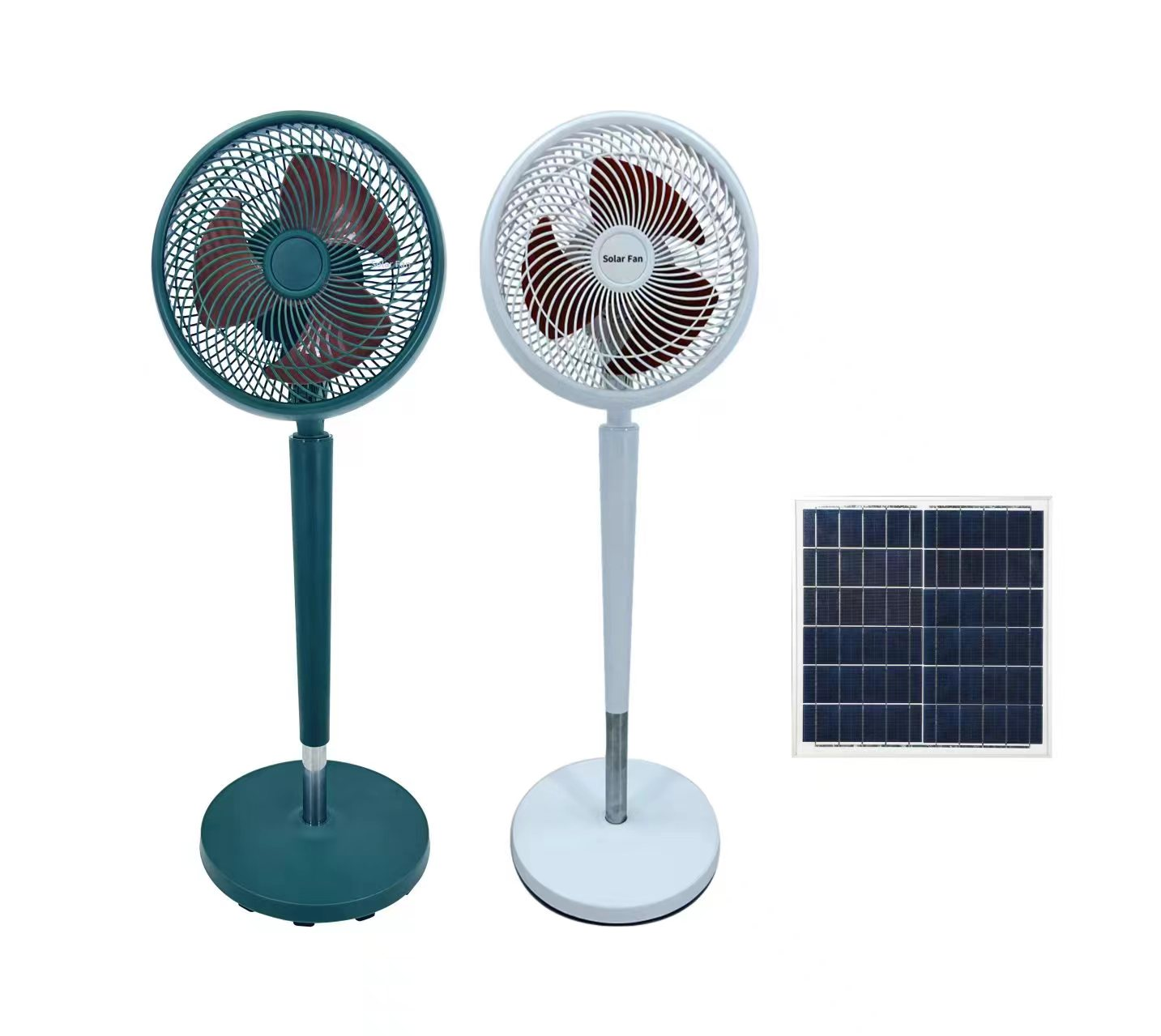 Wholesale 10 Inch Rechargeable Fan With Solar Panel