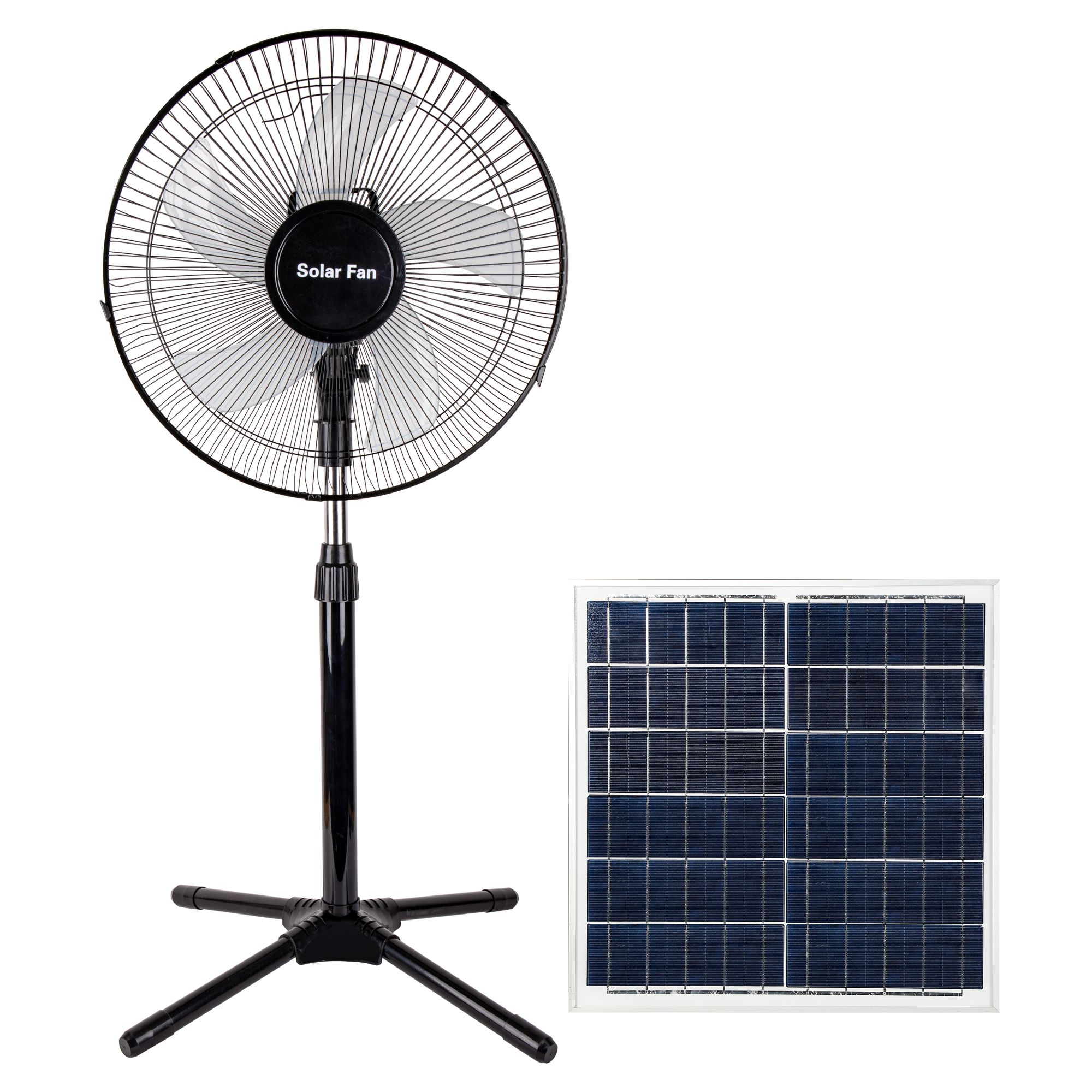 Portable Mobile Adjustable Rechargeable Camping Solar Floor Standing Fan