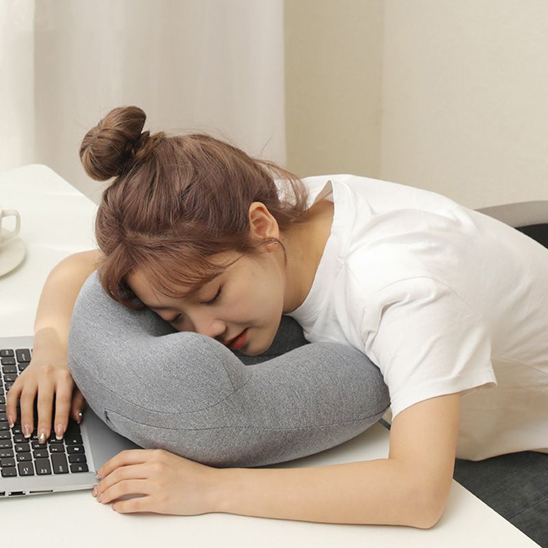 Soft Removable Portable Double Hump Inflatable Pillow For Travel