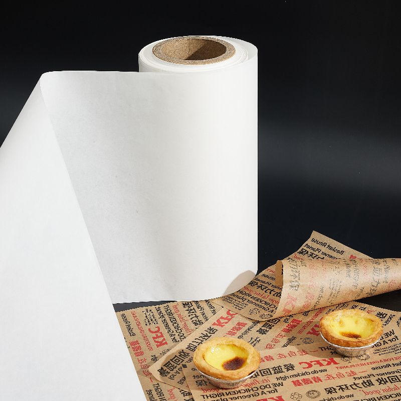 Food Grade Factory Wholesale Uncoated Greaseproof Base Paper For Fast Food