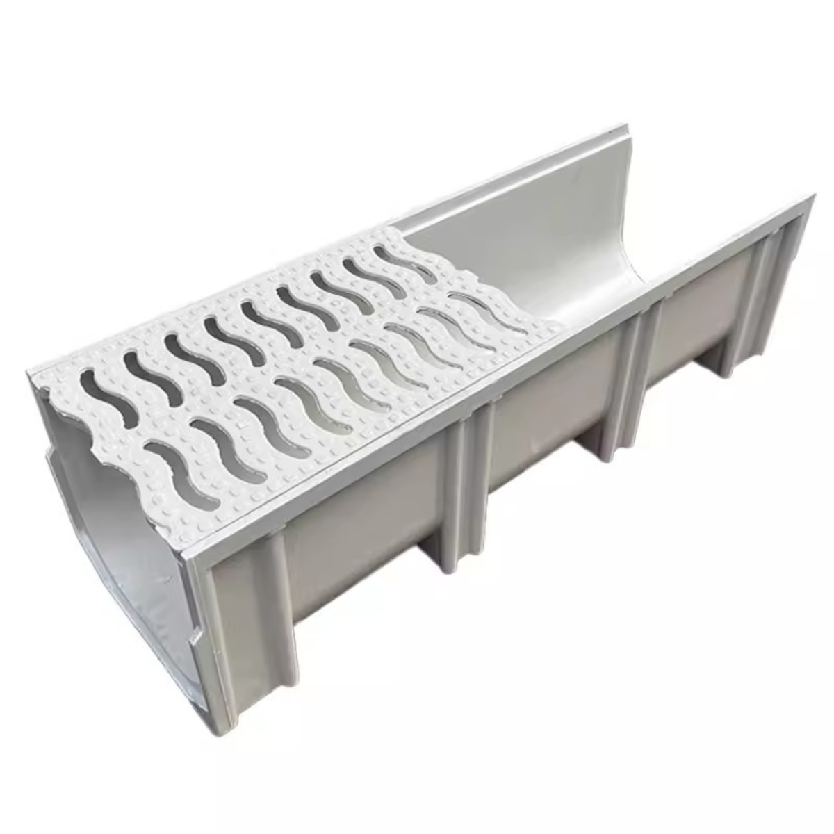 Finished resin gutter U-shaped groove Kitchen gutter Linear sink sewer