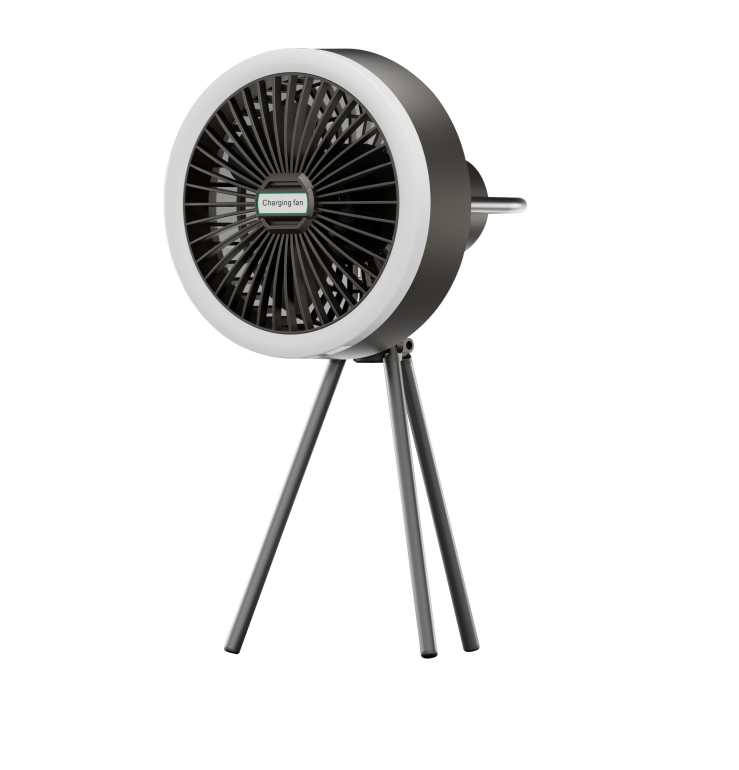 Outdoor Portable Rechargeable Solar Camping Table Fan