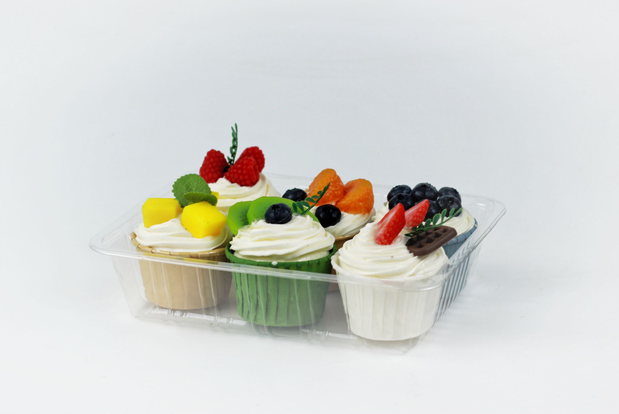 Free Sample Deep Disposable Food Fruit Vegetable Box Plastic Snack Packaging Box Plastic Tray