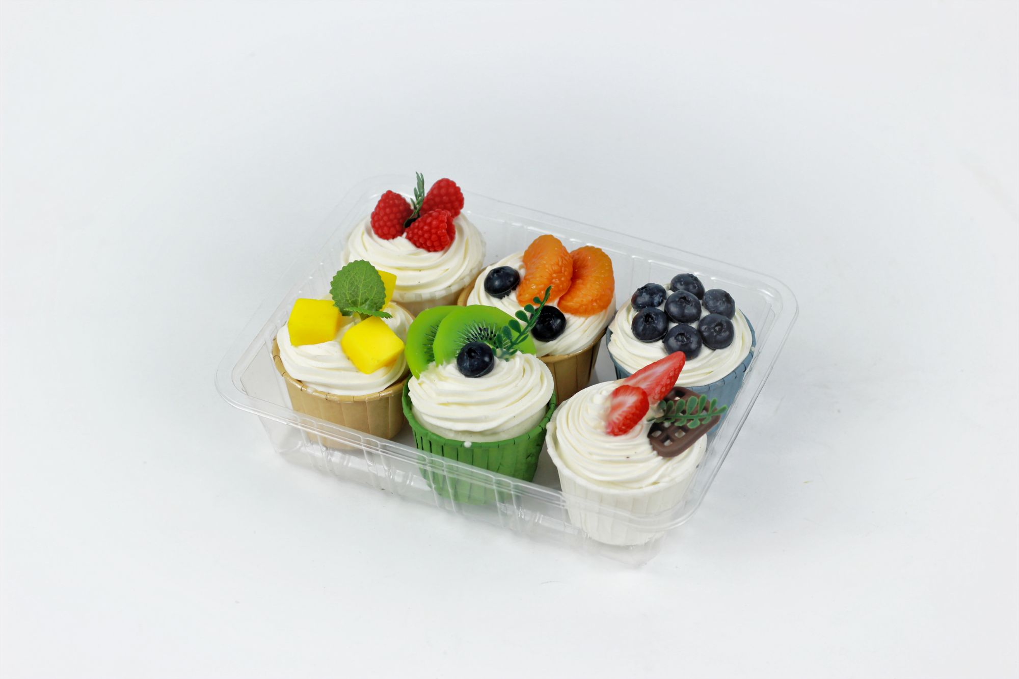 Free Sample Deep Disposable Food Fruit Vegetable Box Plastic Snack Packaging Box Plastic Tray