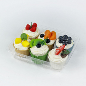 Free Sample Deep Disposable Food Fruit Vegetable Box Plastic Snack Packaging Box Plastic Tray