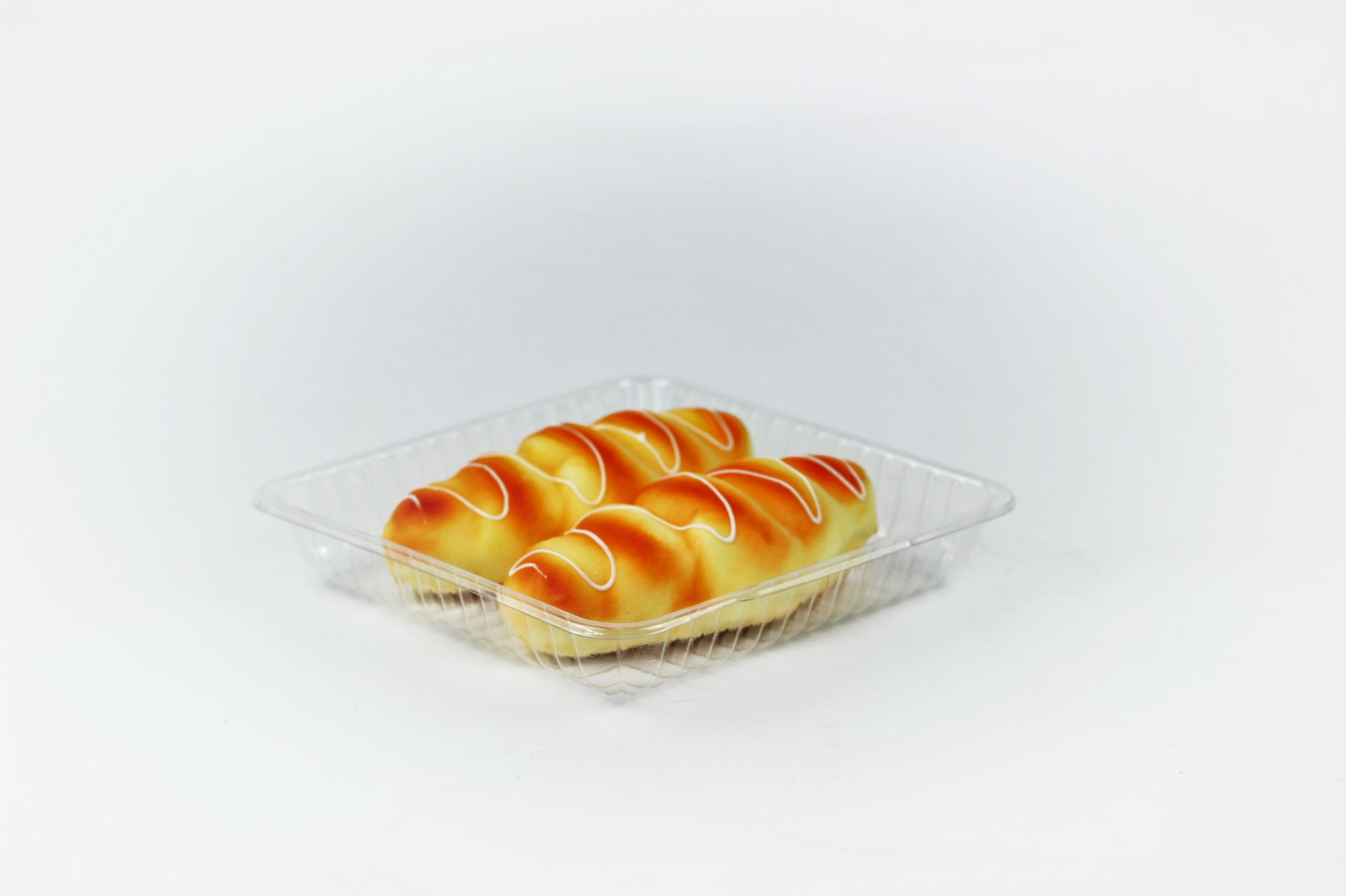 Clear Plastic Food Tray for Fruit Veggie Snack Cake Food Grad PET Rectangular Serving Platter