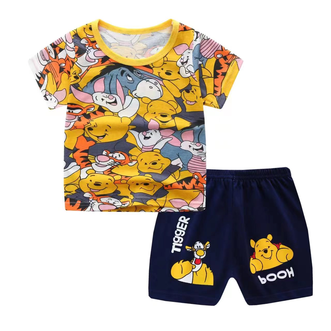 100% Cotton Cartoon Boys Clothing Set 6-12 years Kids Clothing