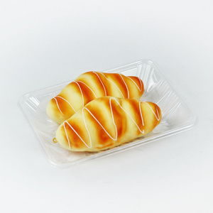 Free Sample Clear Food Fruit Veggie Cake Food Grad PET Plastic Tray Rectangular Serving Platter