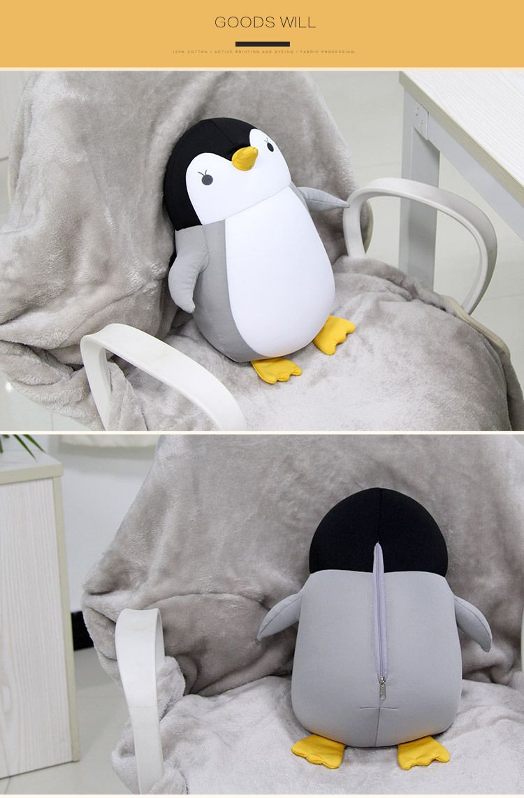 Adorable Convertible Comfort 2-in-1 Penguin Plush U-shaped Neck Pillow