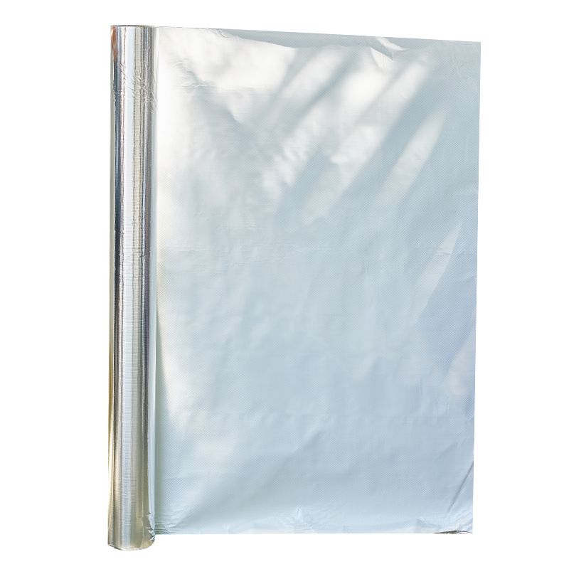 Aluminum foil white woven fabric roll