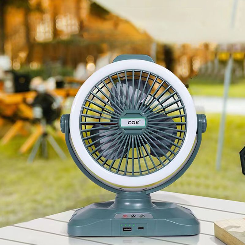 Custom 6 Inch 6w Rechargeable Mini Fan With Usb Interface And Charging Indication