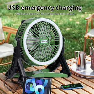 Hot Selling Rechargeable USB Indoor Outdoor 10 Inch Solar Powered Fans For Home