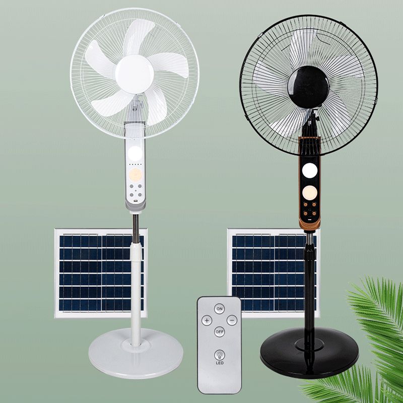 Multi Functional Portable Rechargeable Solar Electric Fan With 4 Speed Choice