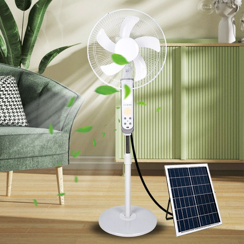 Multi Functional Portable Rechargeable Solar Electric Fan With 4 Speed Choice