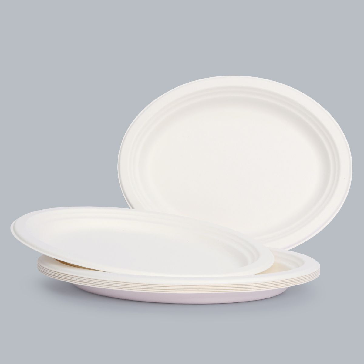 12.5 inch Round Plate Compostable Paper Plates Eco-Friendly Tableware Food Packaging Biodegradable