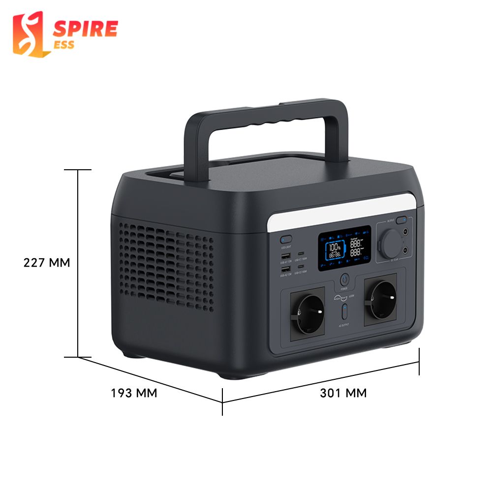 Custom 600W 110V 220V Outdoor Camping Energy Storage Pure Sine Wave MPPT Portable Fast Charging Solar Generators Power Station