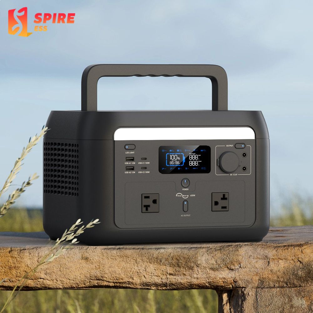 Custom 600W 110V 220V Outdoor Camping Energy Storage Pure Sine Wave MPPT Portable Fast Charging Solar Generators Power Station