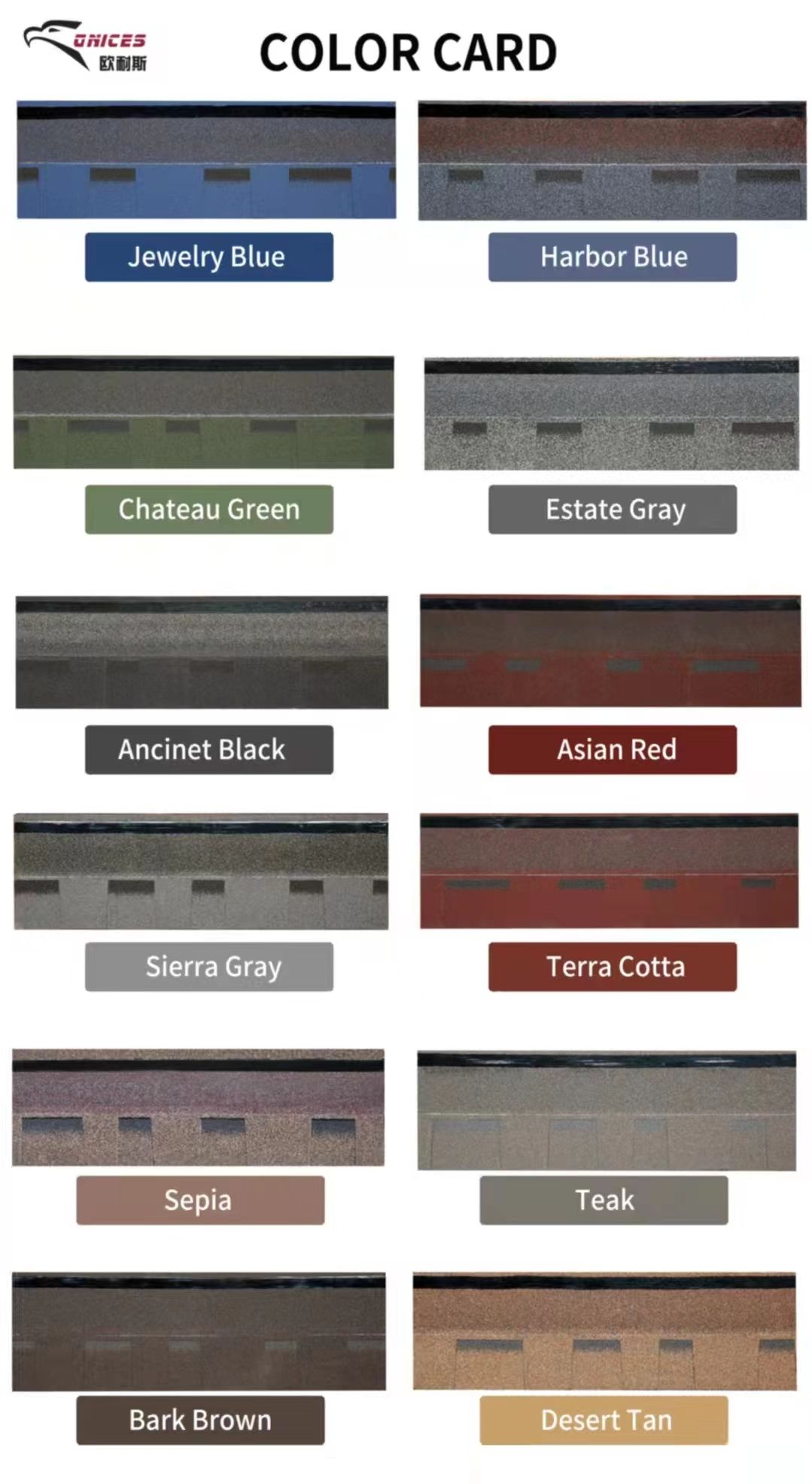 Colorful Laminated asphalt roofing Tile Asphalt Shingles